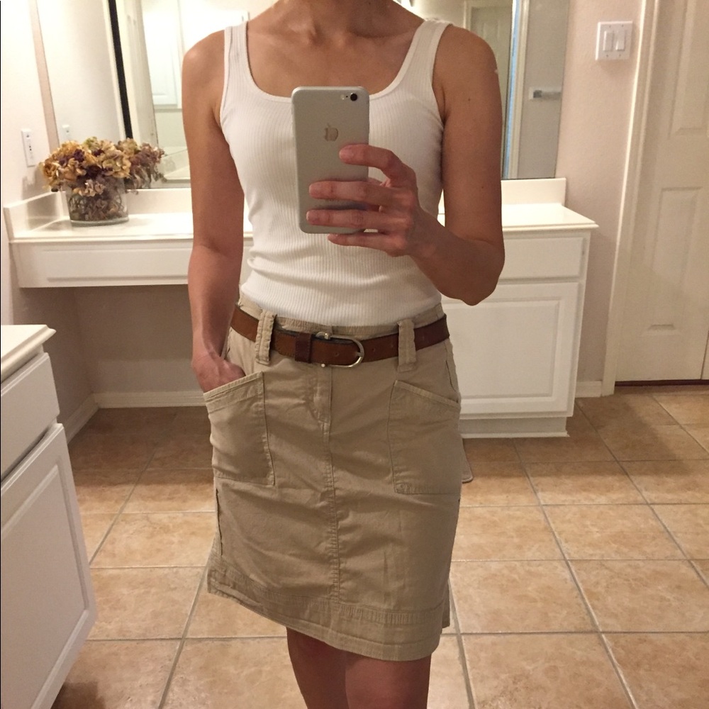 Aventura organic tan skirt